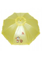 Зонт полуавтомат  R=50см/235  (мальчик с котенком/желтый)