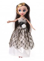Кукла  ВП  "Изабелла"  8220  (черно-белое платье)  (нг)
