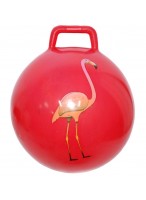 Мяч для прыжка с ручкой  00450  "Фламинго"  (красный)  25-11