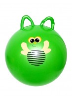 Мяч для прыжка с двойной ручкой  00450  "Жужа"  (зеленый)  237-19