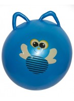 Мяч для прыжка с двойной ручкой  00450  "Жужа"  (синий)  237-19