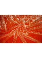Мех шелковый оранжевый №1  (50х50 см)