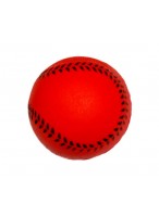 Мяч  PU  00060  (бейсбол/красный с черн. полос.)