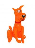 Собака надувная  0035  (оранжевая)