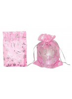 Мешок для подарков  11,5 х 13см  (розовый)