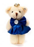 МИ  Медведь  0010  букетный  (юбка атласная/синяя)