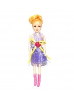 Кукла  ВП  "Берта"  0728  (фиолетовое платье)  (тт)
