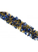 Мишура  (195х8см/золото с синим)