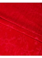 Бархат красный с выдавленными снежинками (1,63м/2м)