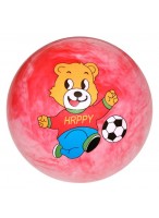 Мяч резиновый  0022  (медведь/розовый)
