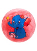 Мяч резиновый  0022  розовый  слон