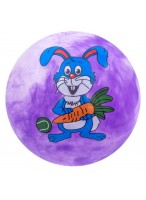 Мяч резиновый  0022  фиолетовый  заяц