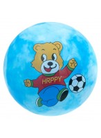 Мяч резиновый  0022  (медведь/голубой)