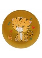 Мяч резиновый  0022  желтый  тигр