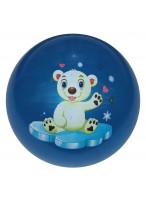 Мяч резиновый  0022  (медвежонок/синий)