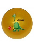 Мяч резиновый  0022  желтый  динозавр
