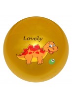 Мяч резиновый  0022  желтый  динозавр