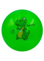 Мяч резиновый  0022  зеленый  динозавр