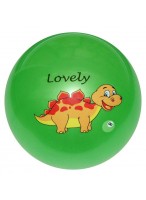 Мяч резиновый  0022  зеленый  динозавр