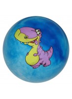 Мяч резиновый  0022  голубой  динозавр