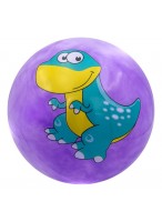 Мяч резиновый  0022  фиолетовый  динозавр
