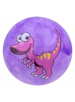 Мяч резиновый  0022  фиолетовый  динозавр