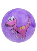 Мяч резиновый  0019  фиолетовый  динозавр