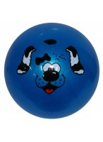 Мяч резиновый  0022  синий  собака с бел. ушами