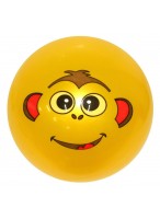 Мяч резиновый  0022  желтый  обезьянка