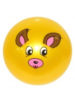 Мяч резиновый  0022  желтый  мышка