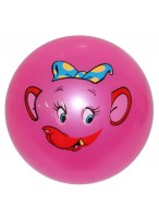 Мяч резиновый  0022  розовый  слоненок