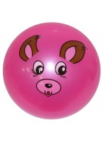 Мяч резиновый  0022  розовый  мышка