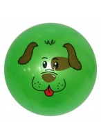 Мяч резиновый  0022  зеленый  собака с кор. ушами