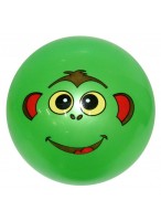Мяч резиновый  0022  зеленый  обезьянка