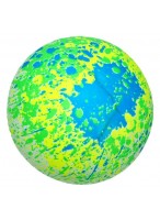 Мяч резиновый  0022  пляжный  голубо-желто-зеленый