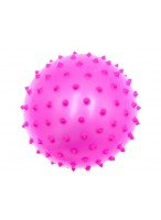 Мяч резиновый с шипами  00130  розовый