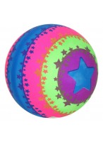 Мяч резиновый  0022  (со звездами/синий)