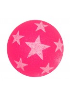 Мяч каучуковый  00030  ВП  (звезды/розовый)