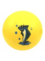 Мяч резиновый  0022  550-6412  желтый  акула зубастая
