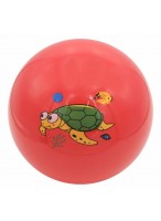 Мяч резиновый  0022  550-6412  красный  черепаха