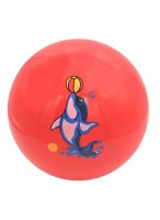 Мяч резиновый  0022  550-6412  красный  дельфин с разноцв. мячом