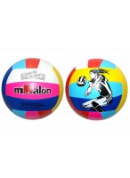 Мяч волейбольный  E27847/260г  (бело-розово-синий)