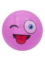 Мяч резиновый  00200  смайл  550-4238  розовый