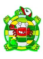 Игра  "Пятнашки"  ВП  44156  (черепаха/зеленая)  (поле 9 клеток)