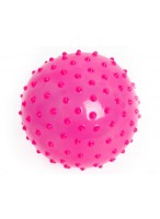 Мяч резиновый с шипами  00100  розовый