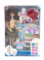Кукла  ВК  "Модница Эми"  550-194  (с аксесс./золотое платье)  (нш)