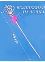 Волшебная палочка  Корона пушок  розовый