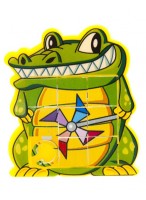Игра  "Пятнашки"  ВП  44156  (крокодил/желтая)  (поле 9 клеток)
