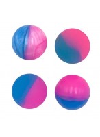 Мяч каучуковый  00030  (двухцветный/сине-розовый/микс)