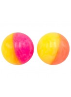 Мяч каучуковый  00025  (желто-розовый/микс)